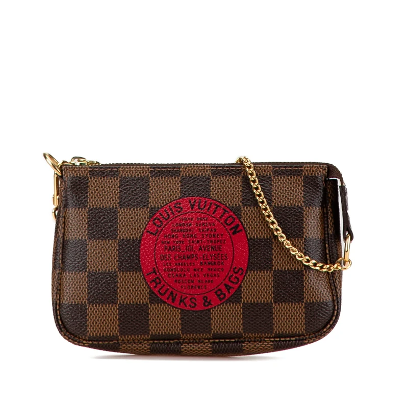 Louis Vuitton Pre-Loved Damier Ebene Trunks And Bags Mini Pochette Accessoires Handbag