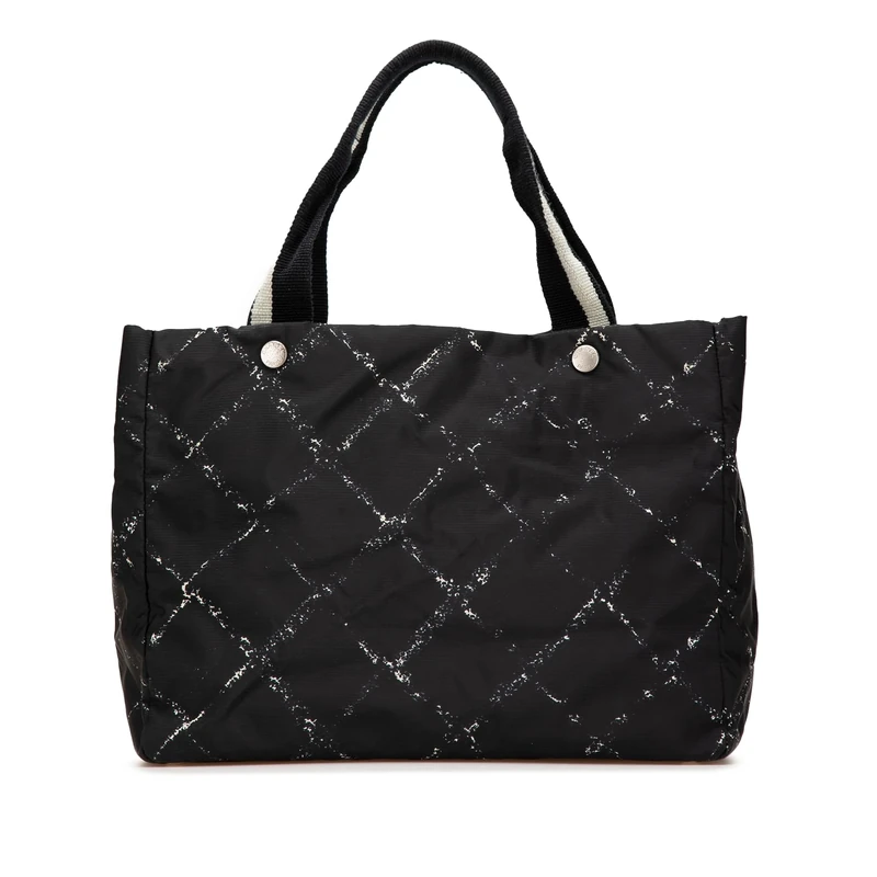 Chanel Pre-Loved Old Travel Line Nylon Tote Bag