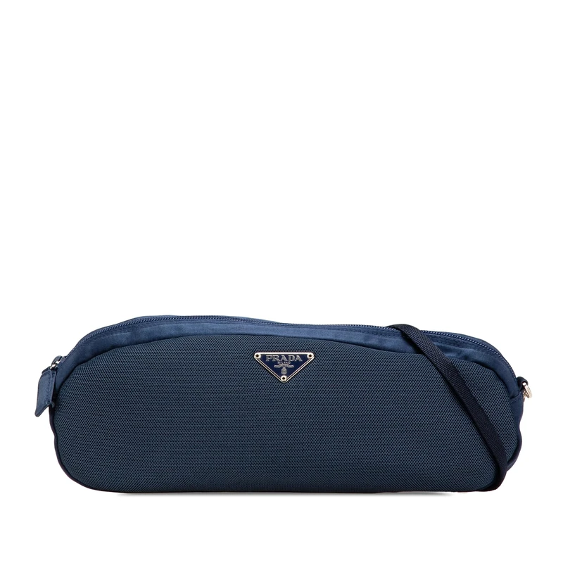 Prada Pre-Loved Satin Trimmed Mesh Shoulder Bag