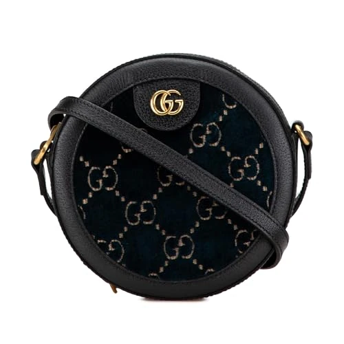 Pre-Loved GG Velvet Ophidia Round Crossbody