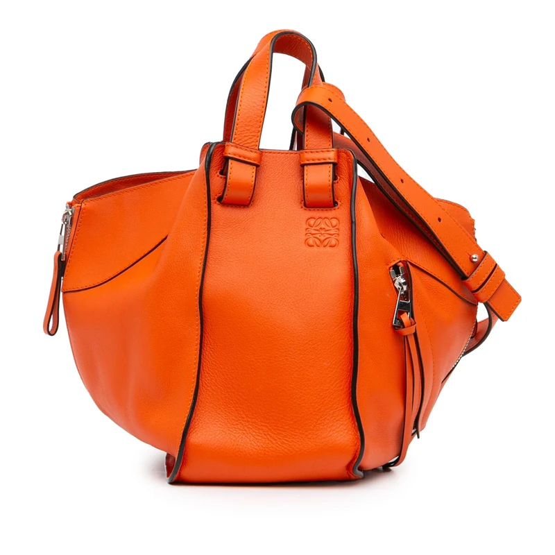 LOEWE Pre-Loved Small Leather Hammock Satchel Handbag