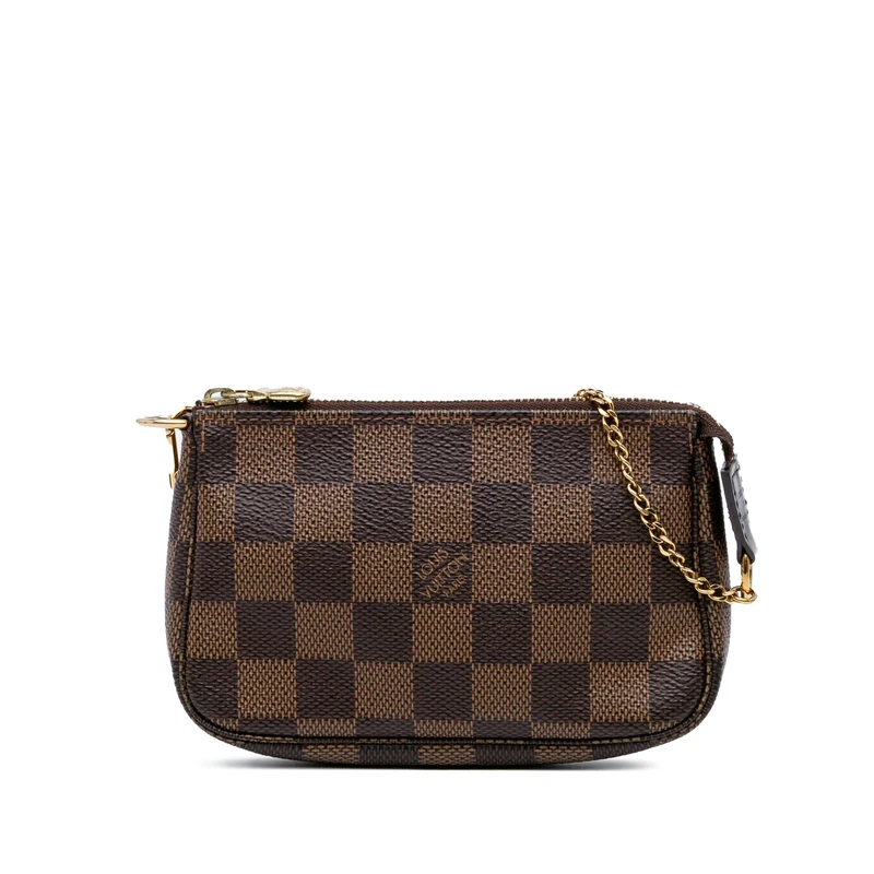 Louis Vuitton Pre-Loved Damier Ebene Mini Pochette Accessoires