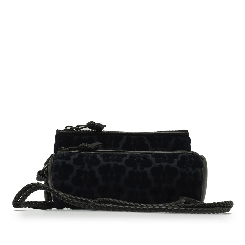 Bottega Veneta Pre-Loved Multi-Pouch Butterfly Velvet Crossbody Bag