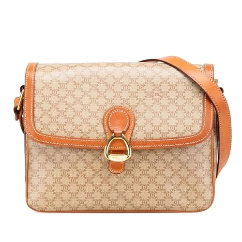 Celine Pre-Loved Macadam Coated Canvas Crossbody