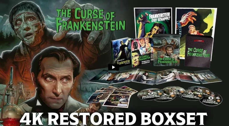 The Curse of Frankenstein Limited Collector's Edition 4K UHD+Blu Ray [Region A]