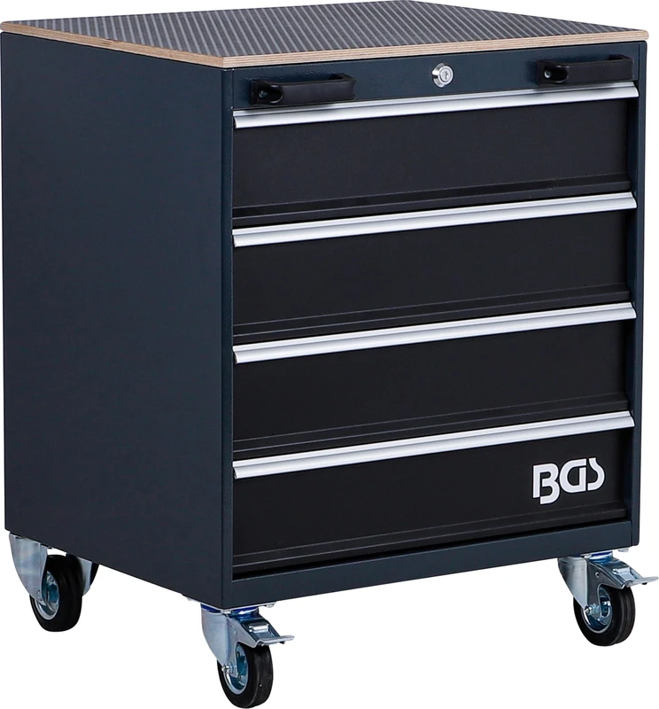 BGS 80220 | Tool Trolley | 4 Drawers | Mobile | empty | for Storage System Combination