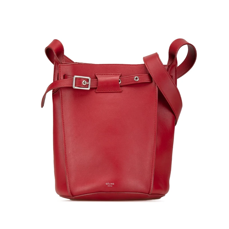 Celine Pre-Loved Leather Big Bag Bucket Crossbody
