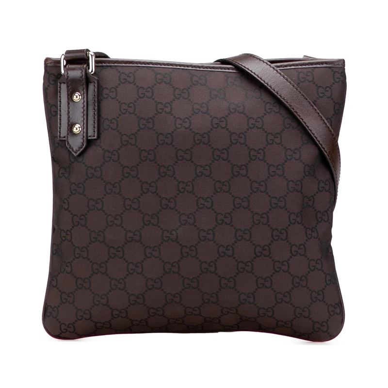 Gucci Pre-Loved GG Canvas Crossbody Bag