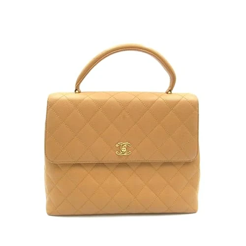 Chanel Pre-Loved Caviar Kelly Top Handle Bag Handbag