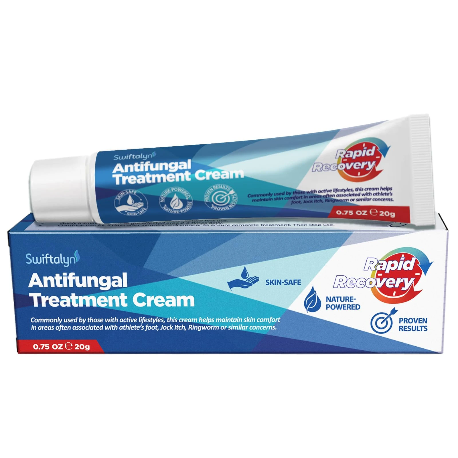 Antifungal Treatment Cream for Skin: Natural Herbal Formula for Skin Prone to Athlete’s Foot, Ringworm, Jock Itch & Foot Fungus – Daily Use for Men & Women