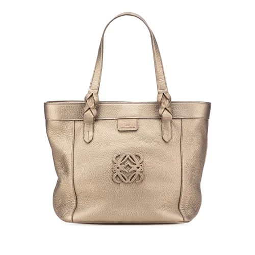 LOEWE Pre-Loved Leather Fusta Tote Bag