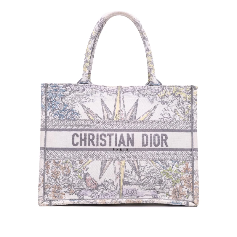 Dior Pre-Loved Medium Reve D Infini Book Tote Bag