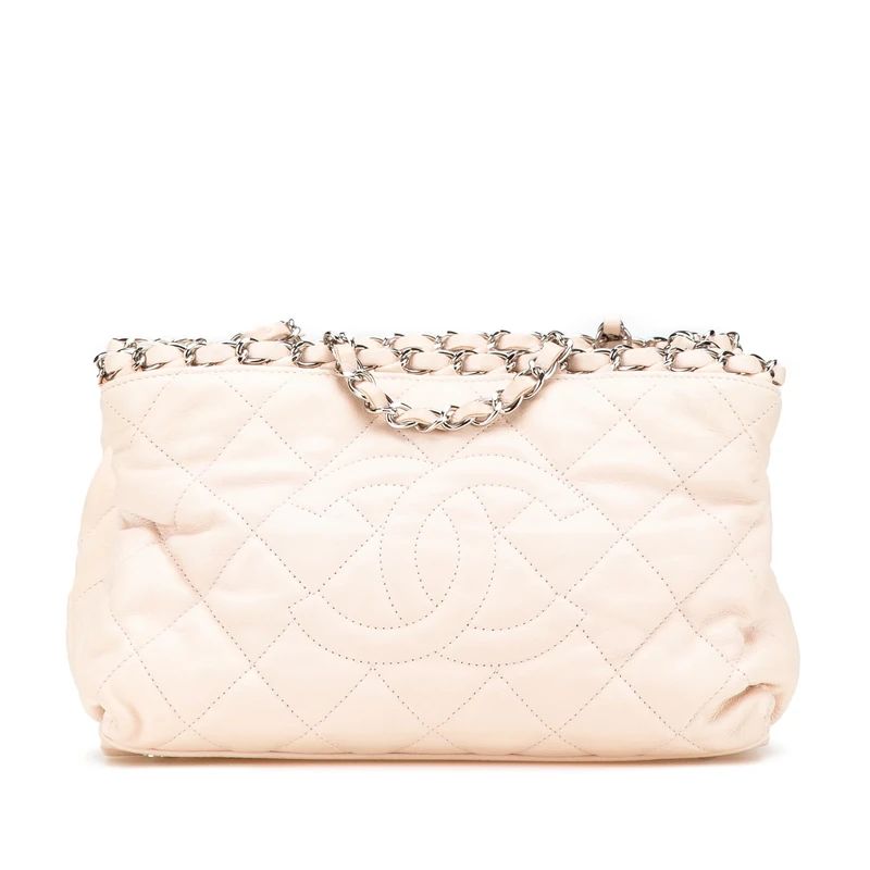 Pre-Loved Mini Quilted Lambskin Chain Me Tote Bag