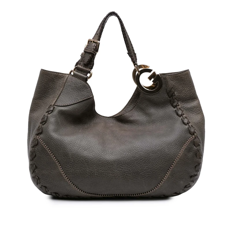 Gucci Pre-Loved Medium Grained Calfskin Charlotte Hobo