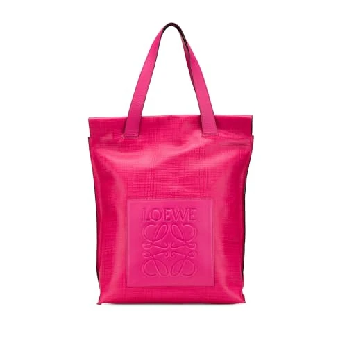 LOEWE Pre-Loved Anagram Leather Shopper Tote Bag