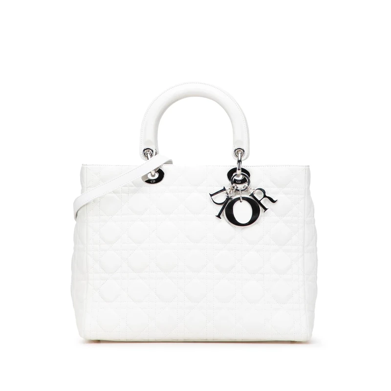 Dior Pre-Loved Large Lambskin Cannage Lady