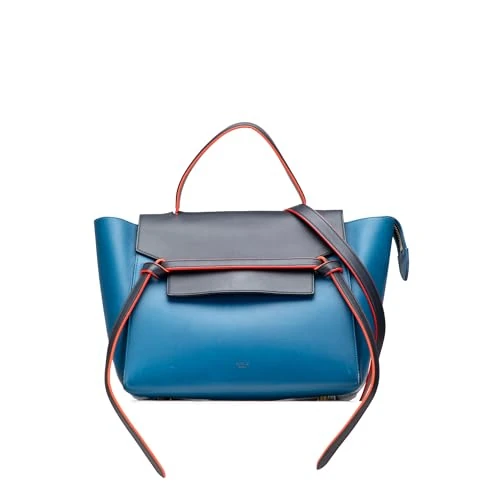 Celine Pre-Loved Mini Tricolor Smooth Calfskin Belt Bag Satchel