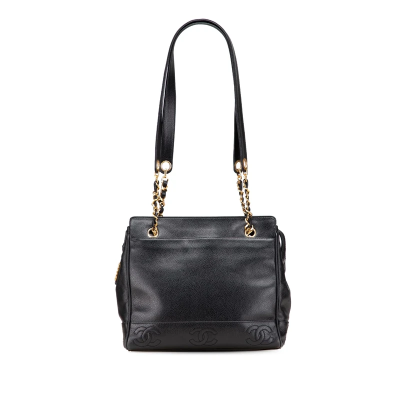 Chanel Pre-Loved Triple CC Caviar Shoulder Bag