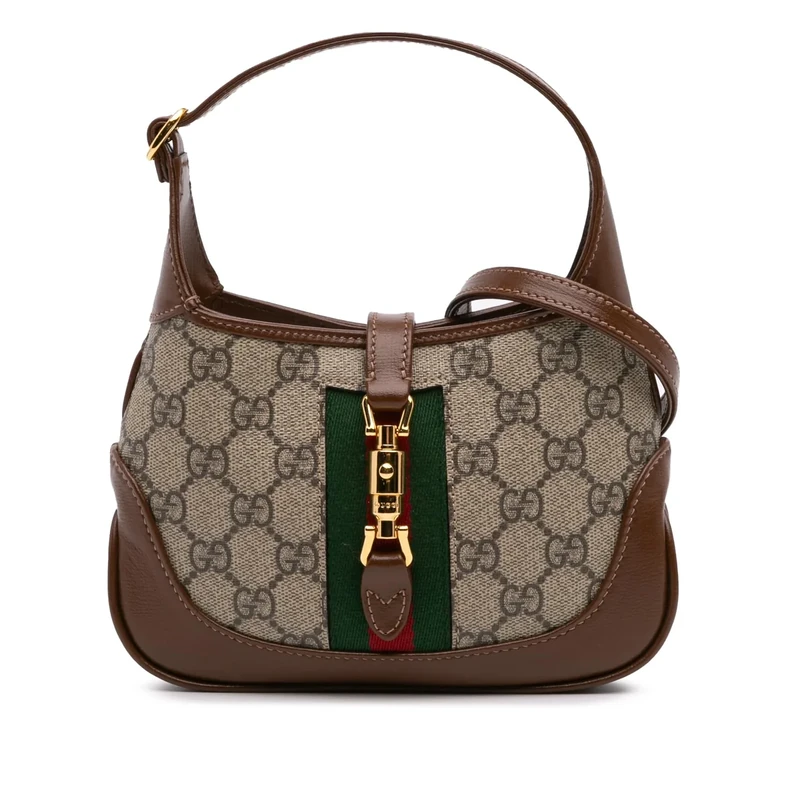 Gucci Pre-Loved Mini GG Supreme Jackie 1961 Crossbody