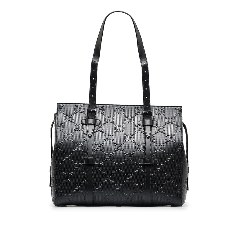 Gucci Pre-Loved GG Embossed Tote
