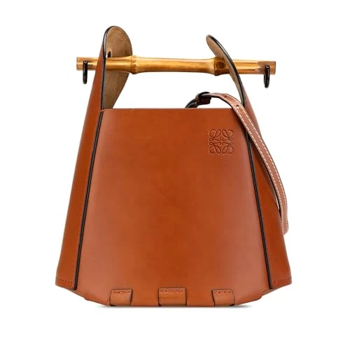 LOEWE Pre-Loved Calfskin Bamboo Bucket Bag Satchel