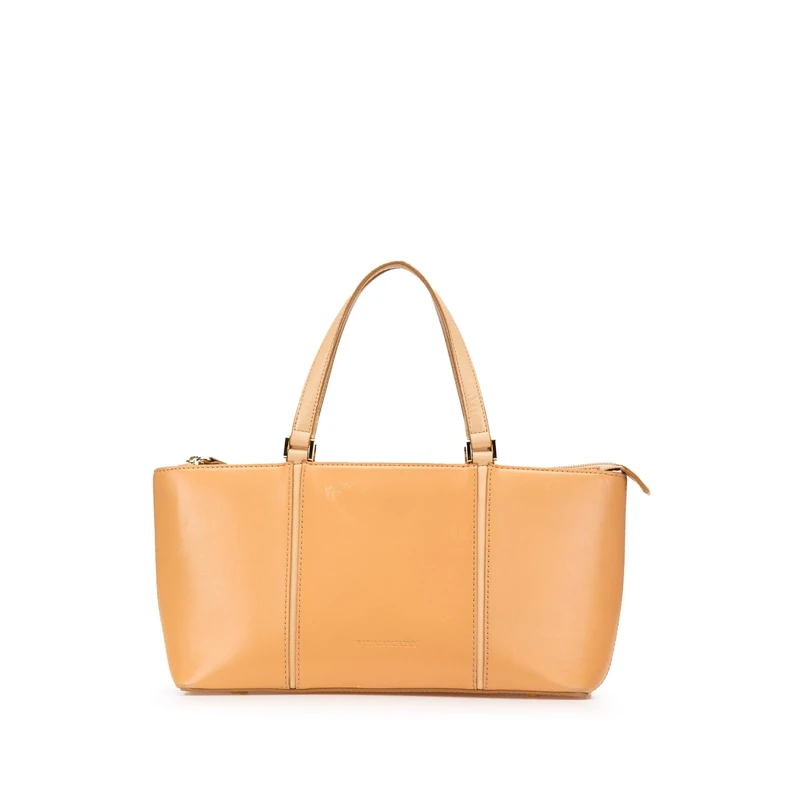 BURBERRY Pre-Loved Leather Tote
