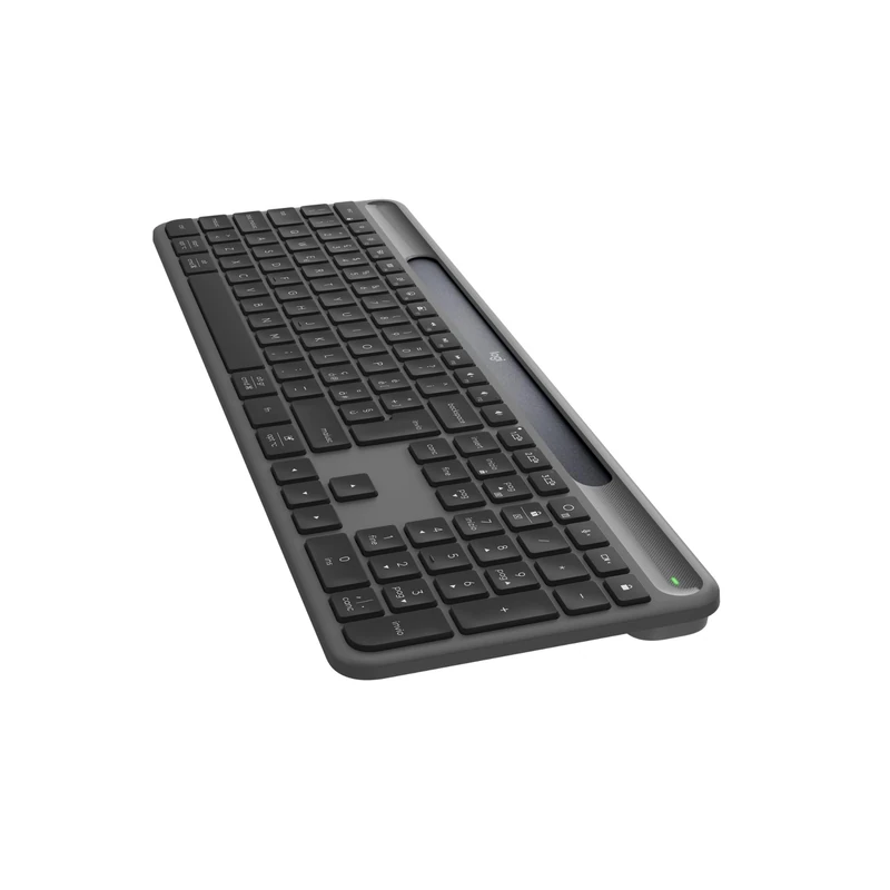 Logitech Signature Slim Solar+ K980 for Business, Wireless Keyboard, Quiet Typing, Secure Receiver, Bluetooth, Windows, Mac, QWERTY UK - Graphite