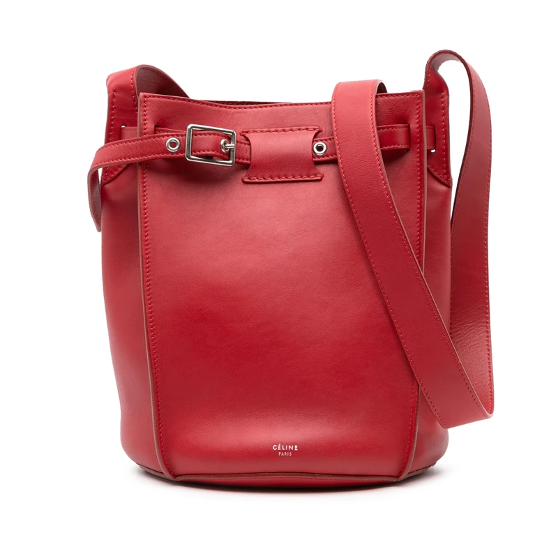 Celine Pre-Loved Leather Big Bag Bucket Crossbody
