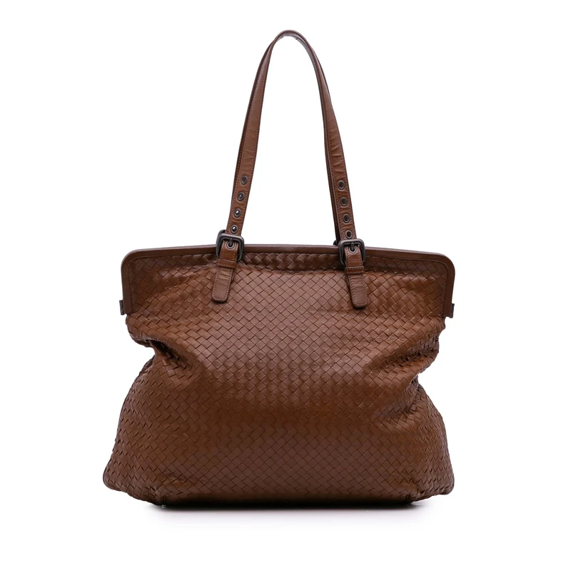 Bottega Veneta Pre-Loved Nappa Intrecciato Tote Bag