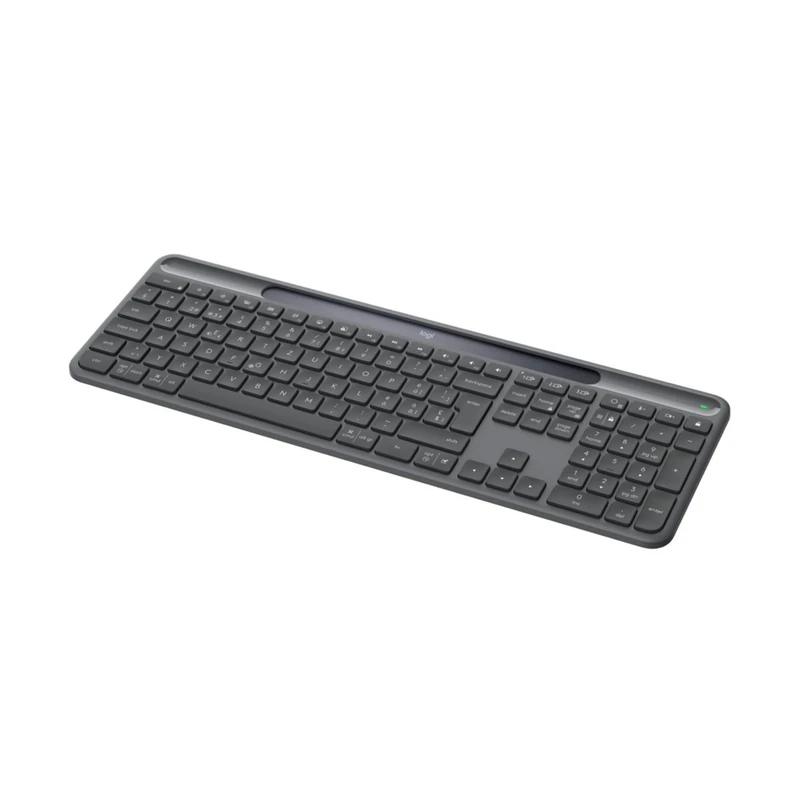 Logitech Signature Slim Solar+ K980 for Business, Wireless Keyboard, Quiet Typing, Secure Receiver, Bluetooth, Windows, Mac - Graphite - QWERTZ