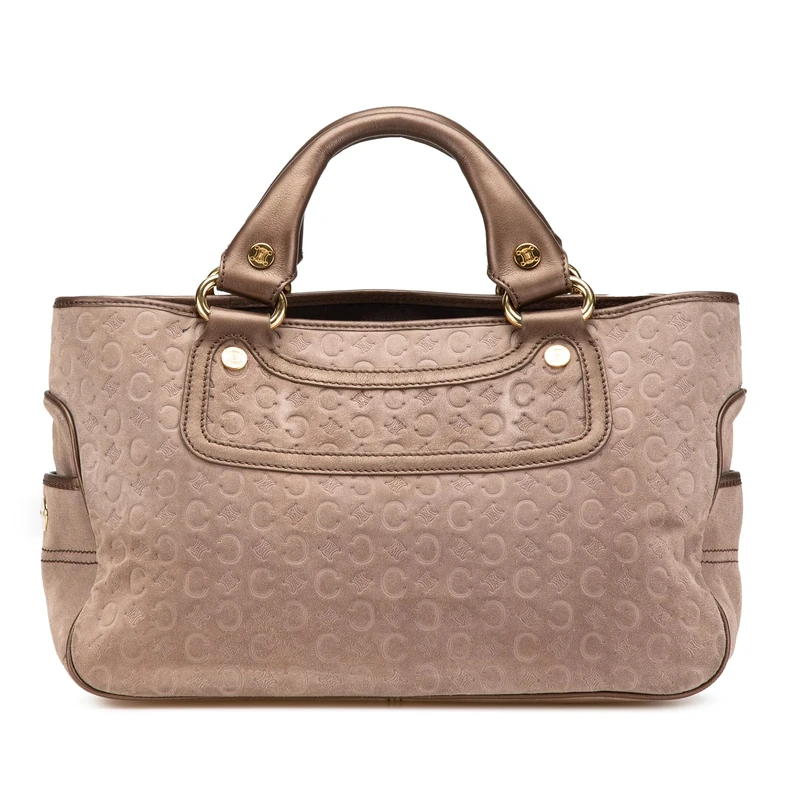 Celine Pre-Loved C Macadam Suede Boogie Handbag
