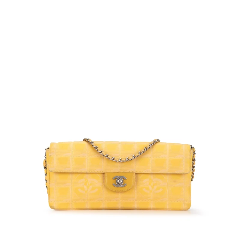 Chanel Pre-Loved New Travel Line Nylon East West Flap Shoulder Bag