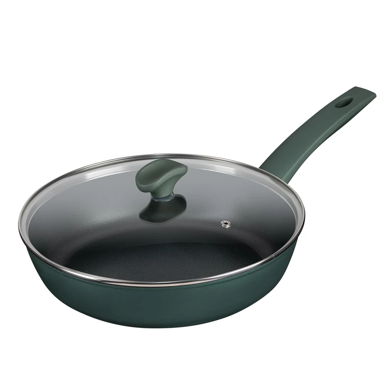 Prestige Earth Friendly 28cm Non-Stick Induction Chef Pan & Lid – Plant-Based Coating, Toxic Free, Made in Italy, Green