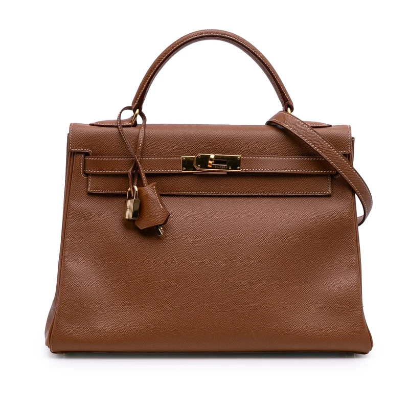 Hermès Pre-Loved Courchevel Kelly Retourne 32 Handbag