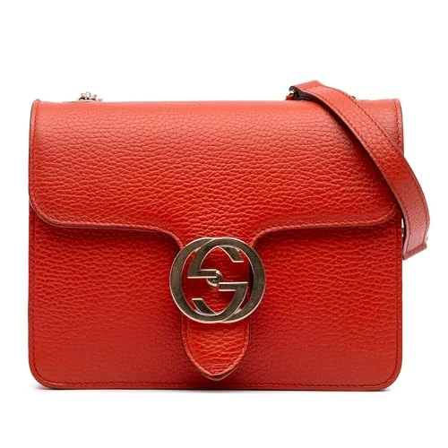 Gucci Pre-Loved Small Dollar Calfskin Interlocking G Crossbody Bag