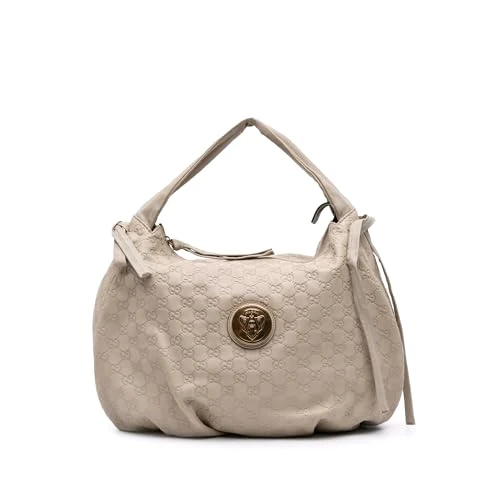 Gucci Pre-Loved Guccissima Hysteria Crest Hobo