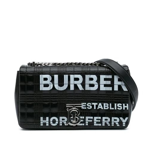 BURBERRY Pre-Loved Small Patent Horseferry Lola Crossbody Bag