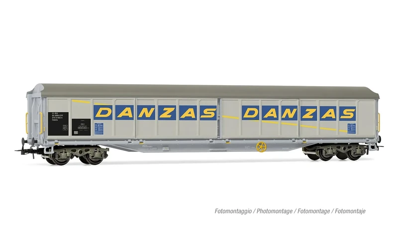 Rivarossi HR6649 SBB, 4-axle sliding-wall wagon Habils "Danzas", ep. V for adults, 14+ years, model railway collectors