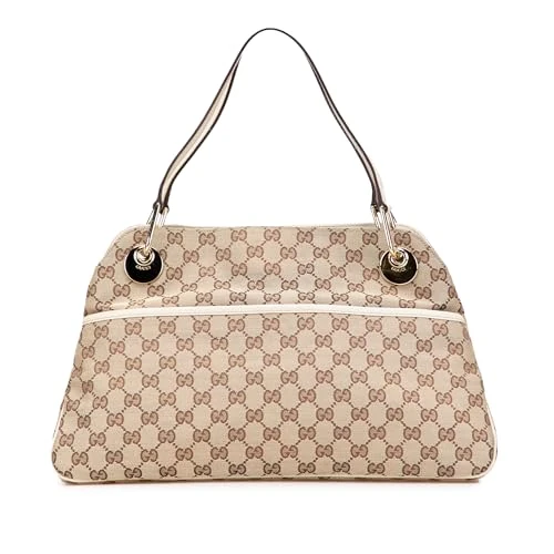 Gucci Pre-Loved GG Canvas Eclipse Shoulder Bag