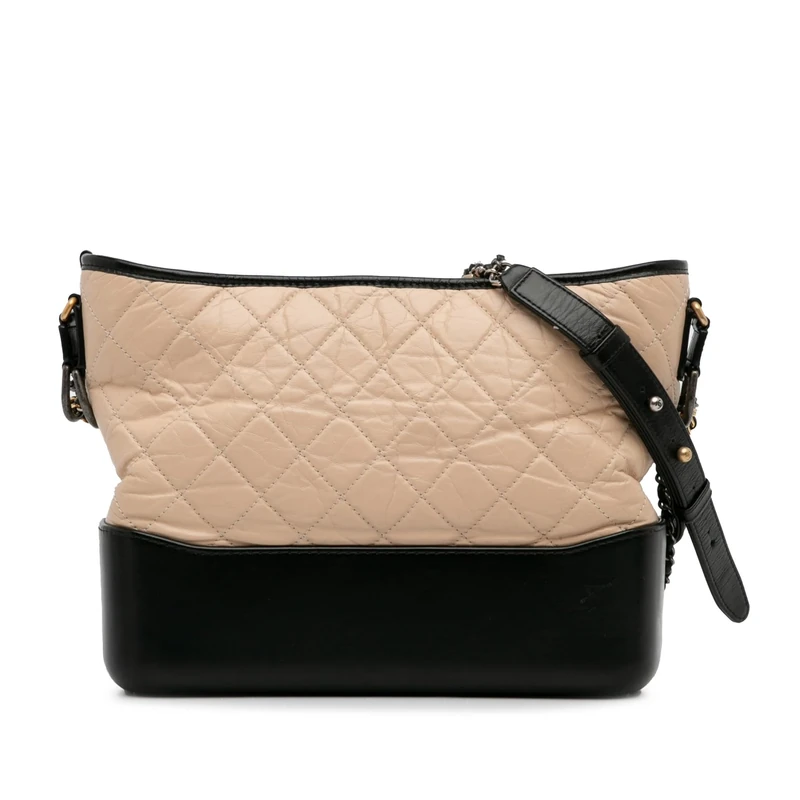 Chanel Pre-Loved Medium Bicolor Lambskin Gabrielle Crossbody Bag