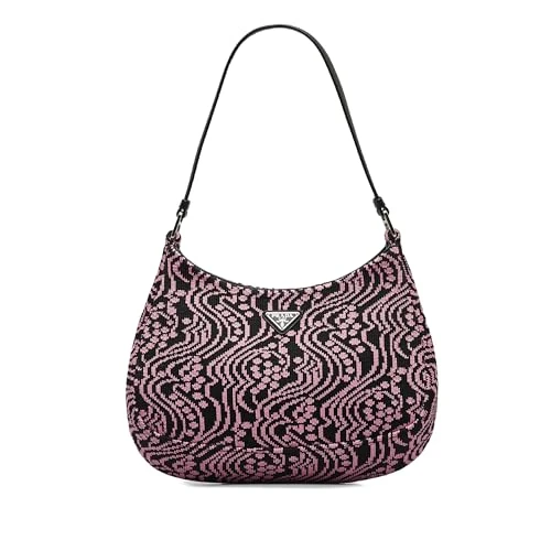 Prada Pre-Loved Maglia Jacquard Knit Cleo Bag Shoulder