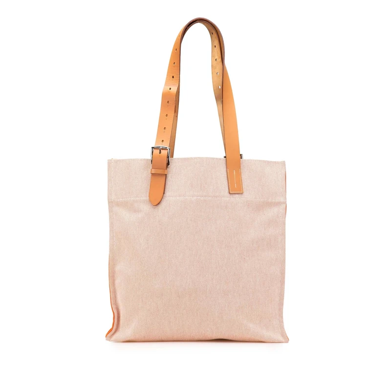Hermès Pre-Loved Canvas Etriviere Shopping Tote Bag