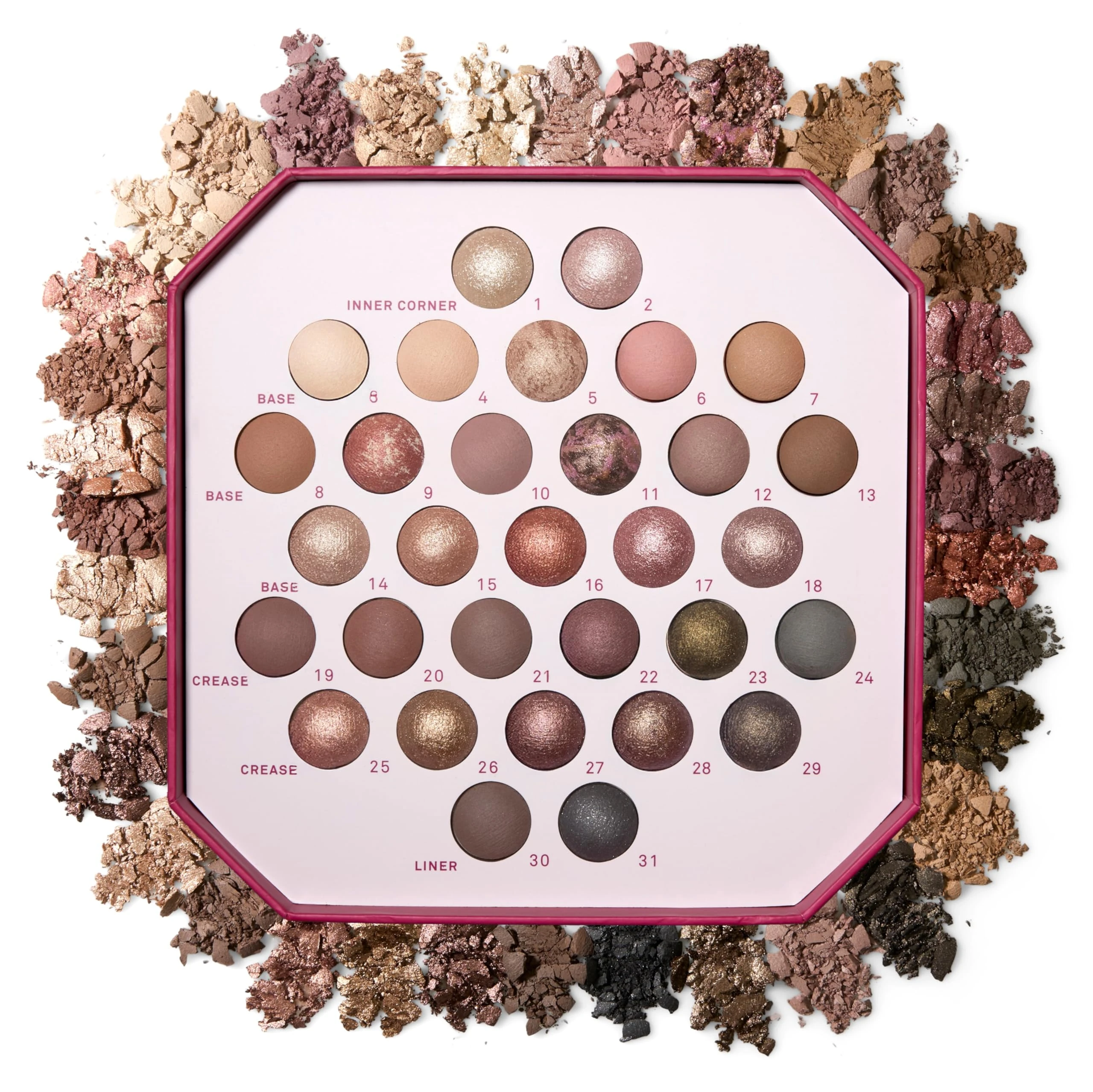 Laura Geller Beauty The Ultimate Palette Minimalism Maximized | Includes 31 Baked Eyeshadows in Classic and Marble with Matte & Shimmer Finishes