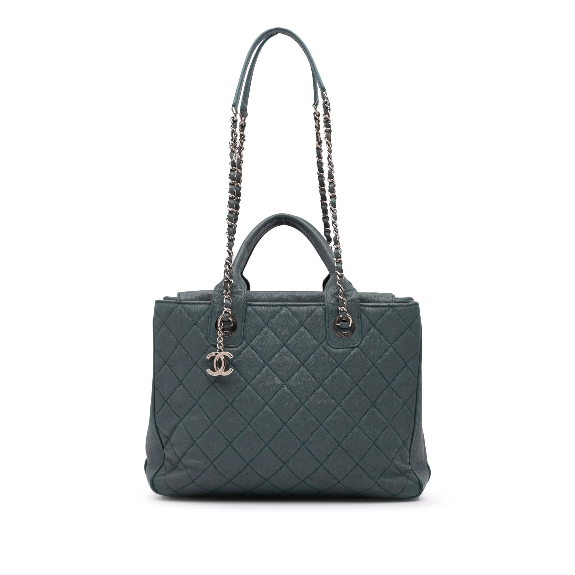 Pre-Loved Medium Quilted Caviar Urban Companion Tote