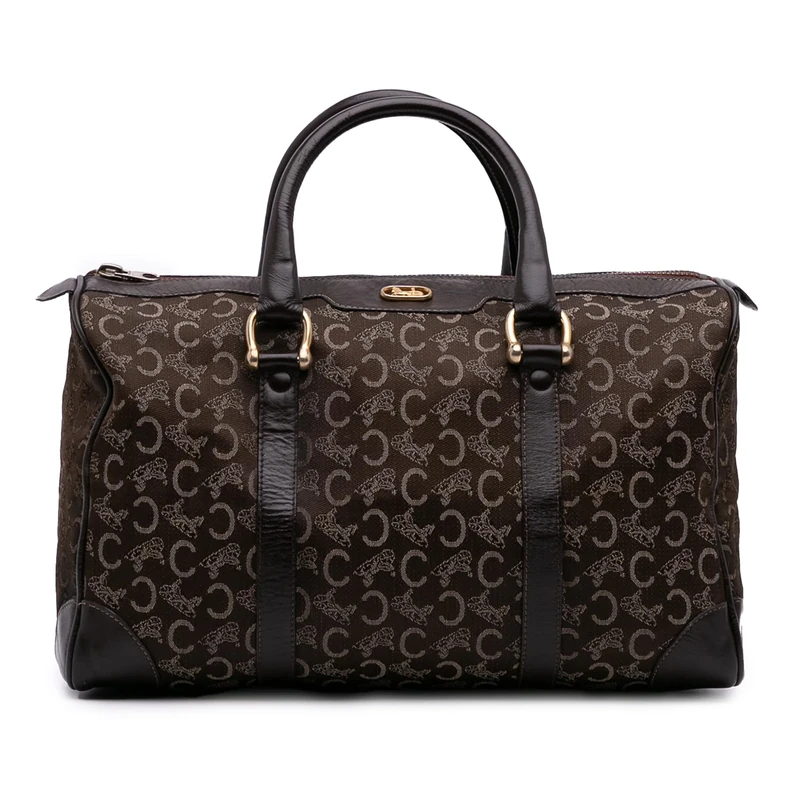 Pre-Loved C Carriage Canvas Boston Bag