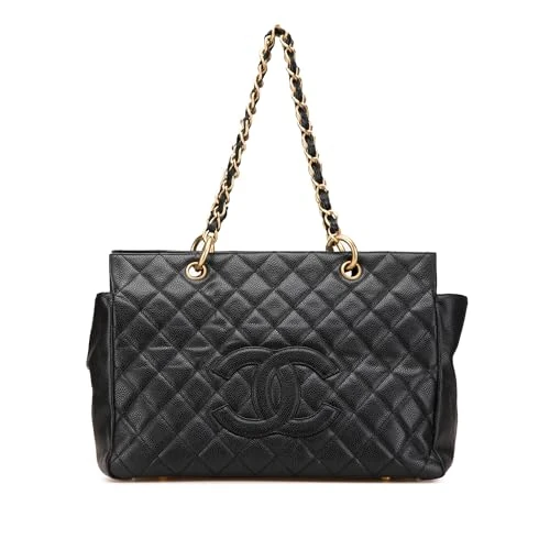 Chanel Pre-Loved Grand Quilted Caviar Timeless Shopping Tote