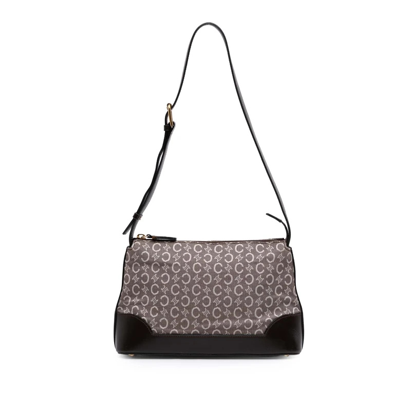 Celine Pre-Loved C Macadam Canvas Shoulder Bag