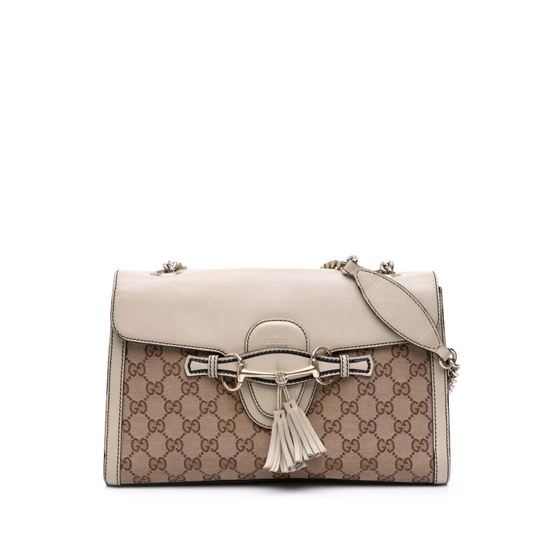 Pre-Loved Medium GG Canvas Emily Shoulder Bag