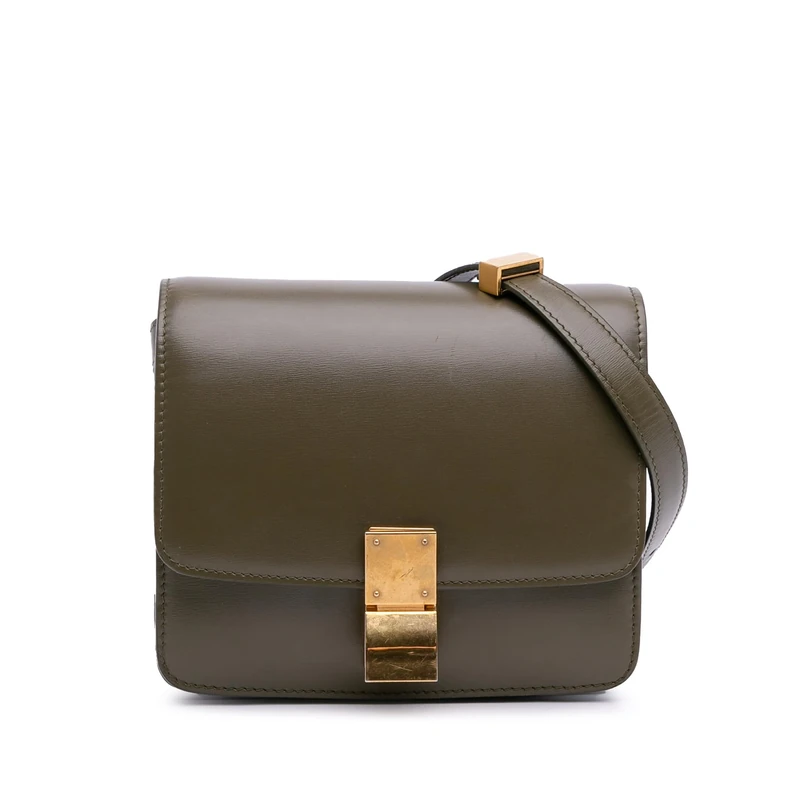 Celine Pre-Loved Small Calfskin Classic Box Crossbody Bag