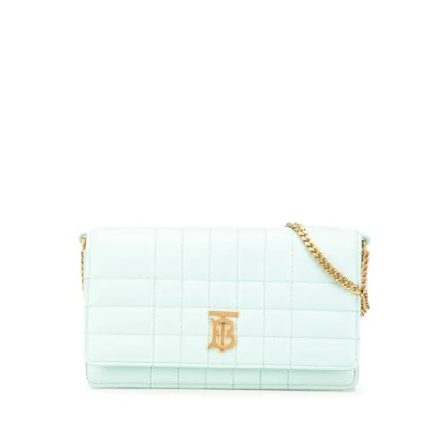 BURBERRY Pre-Loved Quilted Leather Lola Clutch on Chain